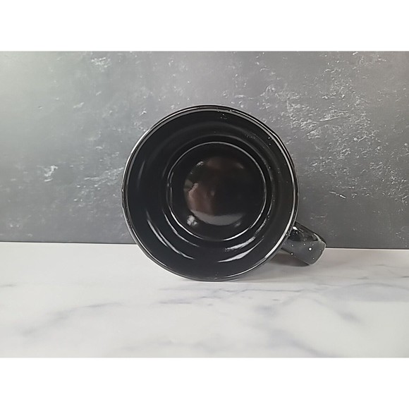 KAHLUA Coffee Mug Black With White Speckles 16 Oz - Picture 5 of 10